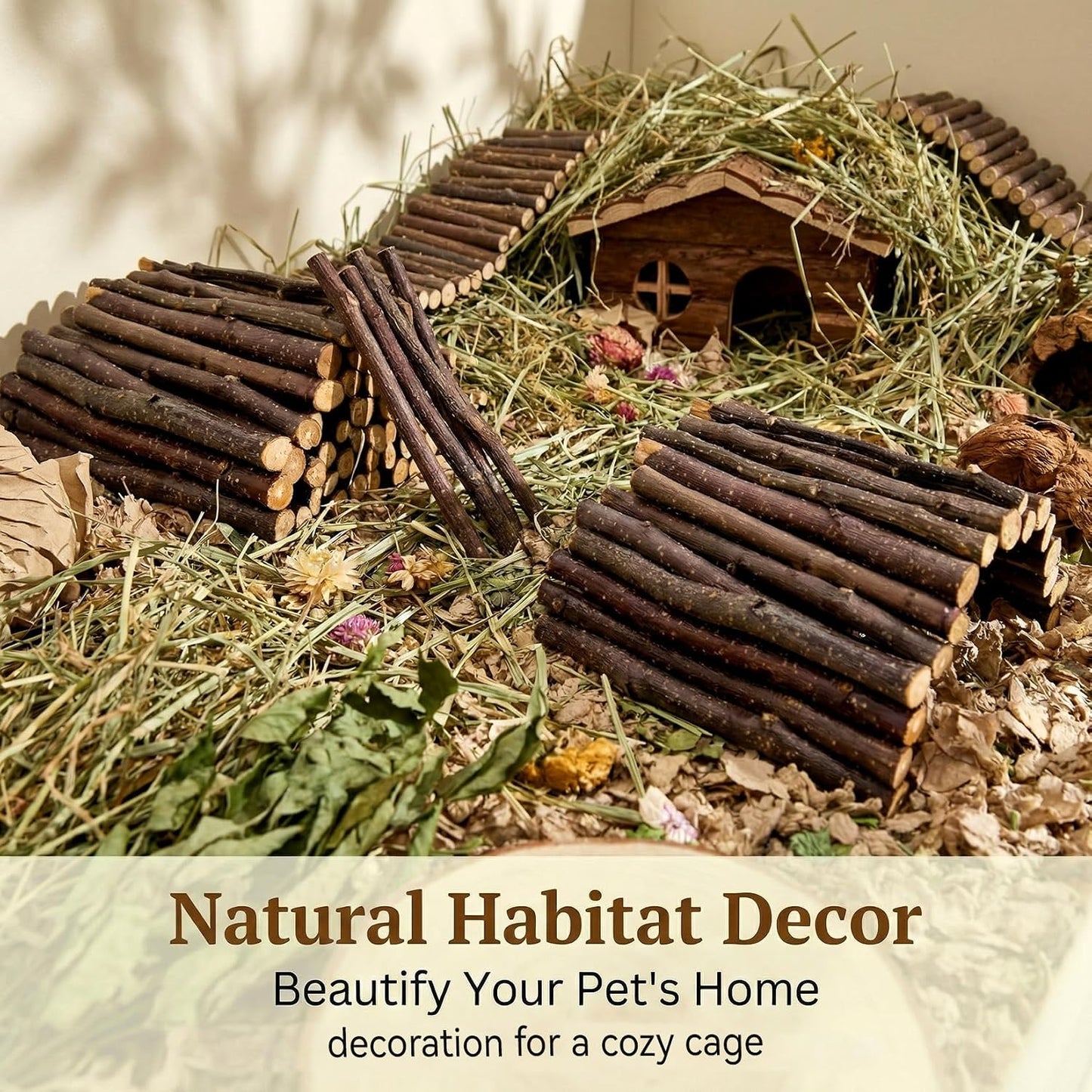 Premium organic apple wood sticks for pet boredom relief