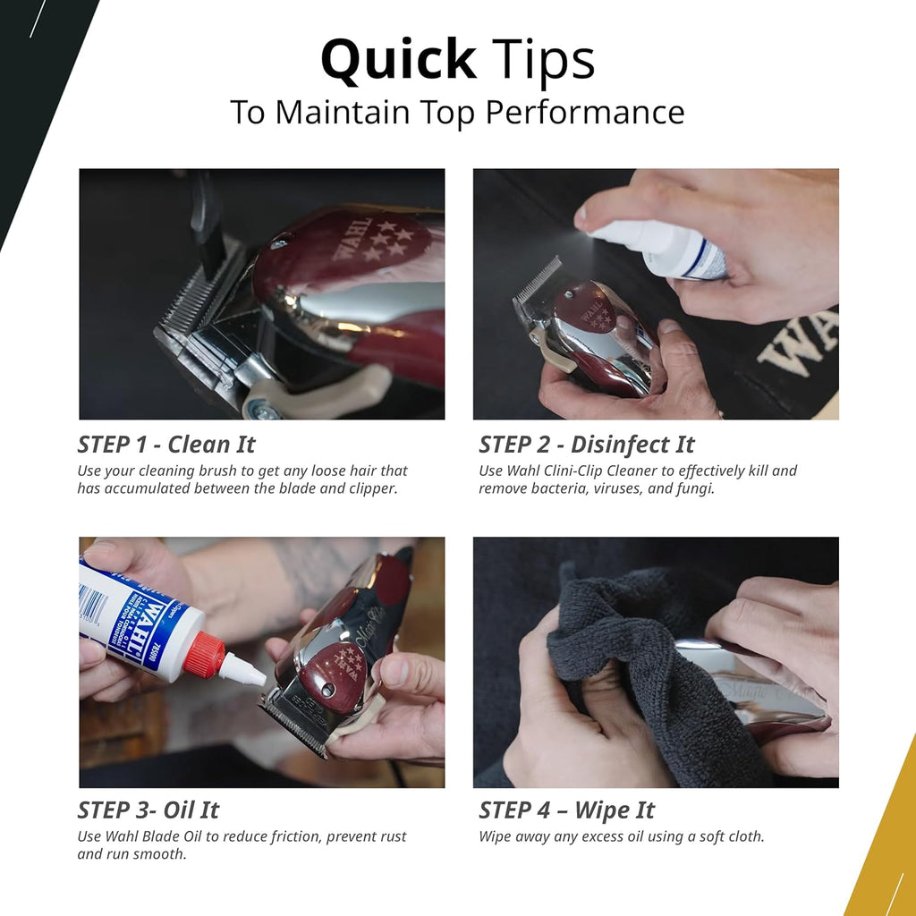 Wahl Professional clipper maintenance cooling spray designed for professional barber and pet grooming tools.