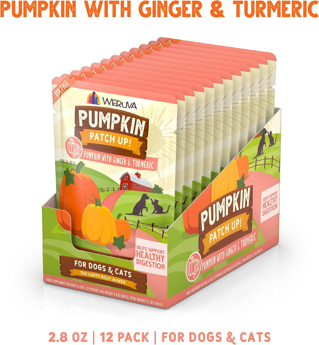 Weruva pumpkin digestive supplement pouch for pets