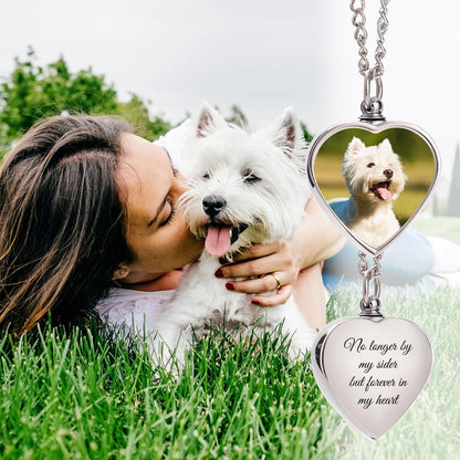 HJX high quality zinc alloy pet urn necklace showing the protective scratch resistant resin finish