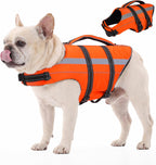 FUAMEY Dog Life Jacket, Dogs Swim Vest with Reflective Strips, Pet Flotation Swimsuit for Kayaking & Boating, Buoyancy for Puppy Doggy, Pink, S - Image 9
