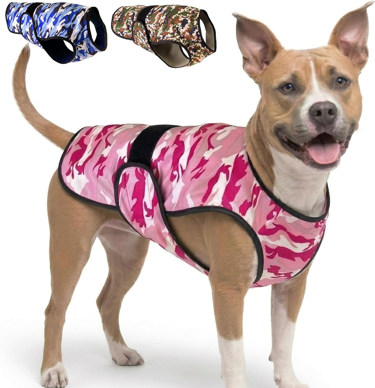 Lucolove Dog Cooling Vest pink large front view for pets