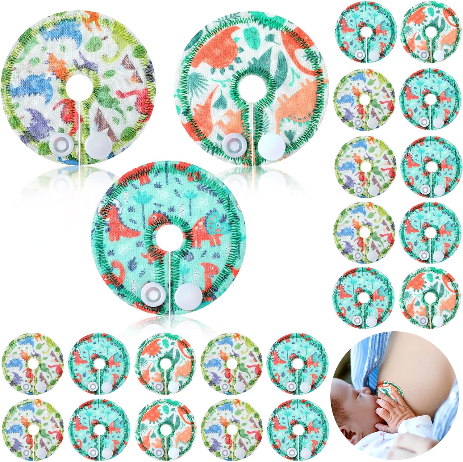 Breling cotton pads for feeding support front view