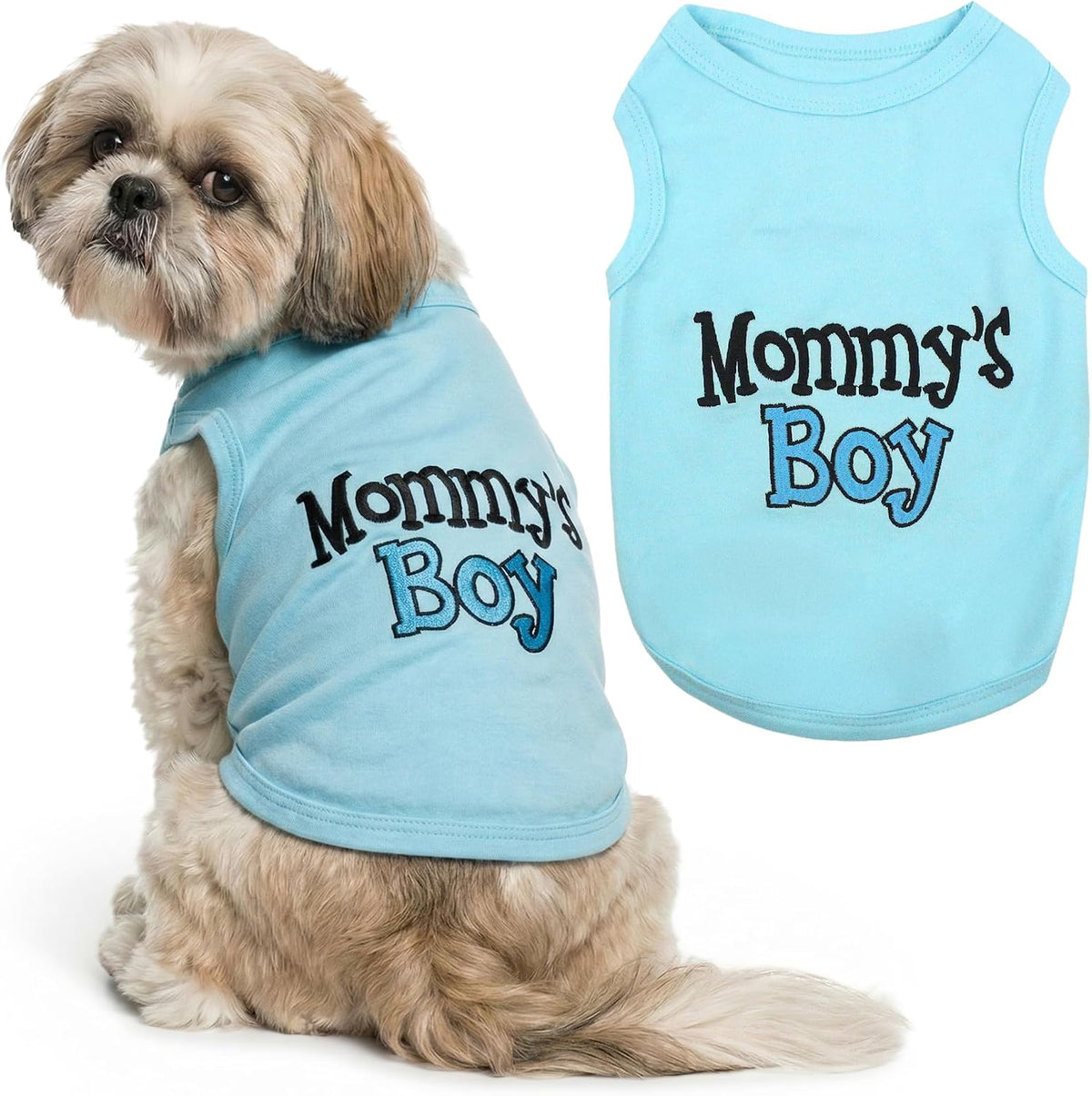 Parisian Pet Dog Shirt - 100% Cotton Shirts for Medium Dogs - Pink Sleeveless Puppy Clothes - Lightweight and Breathable Dog Apparel - Girl Big Sister Dogs Clothes - Stretchy Pet T Shirts - Image 9