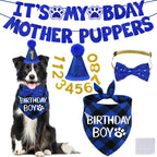 STMK premium imported dog birthday decorations set on a clean background