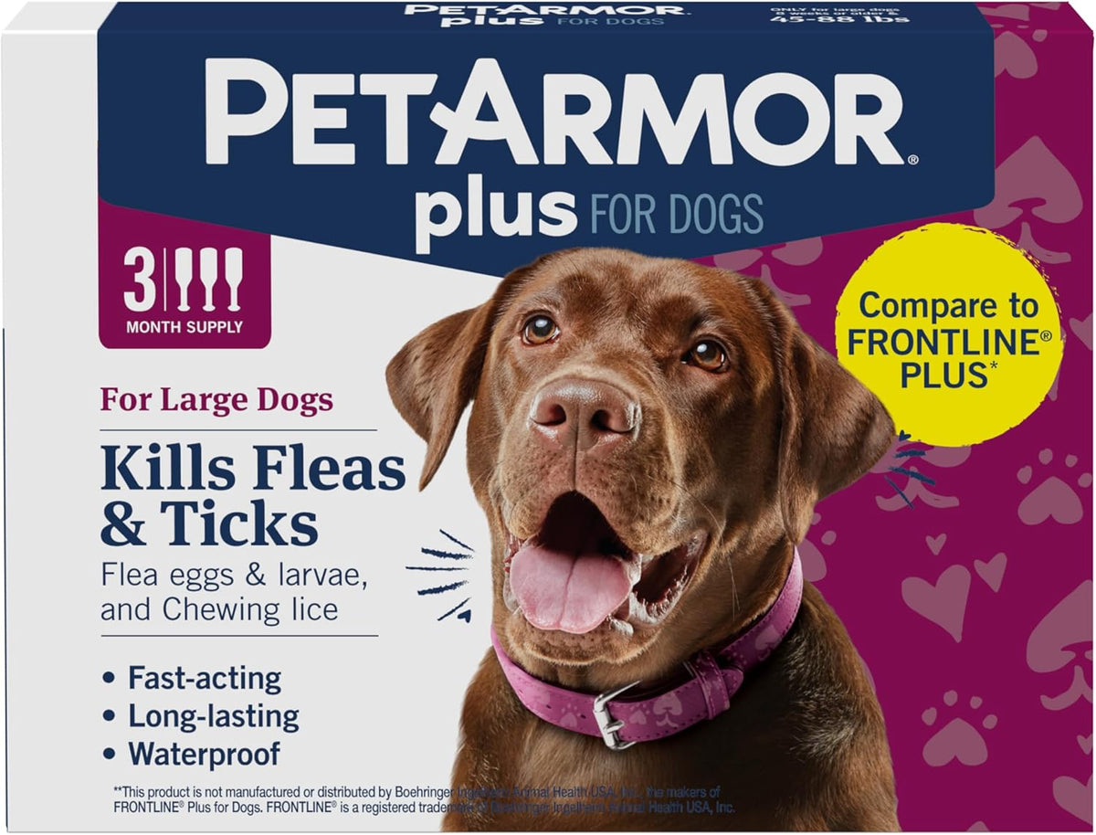 PetArmor Plus Flea and Tick Prevention for Dogs, Large Dog Flea and Tick Treatment, 6 Doses, Waterproof Topical, Fast Acting (45-88 lbs) - Image 15