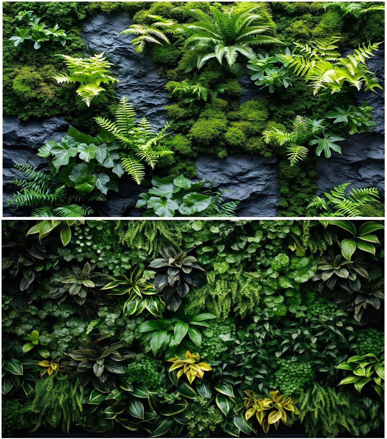 OHIOCATII 36x18 inch tank background applied to the back of an empty reptile vivarium.