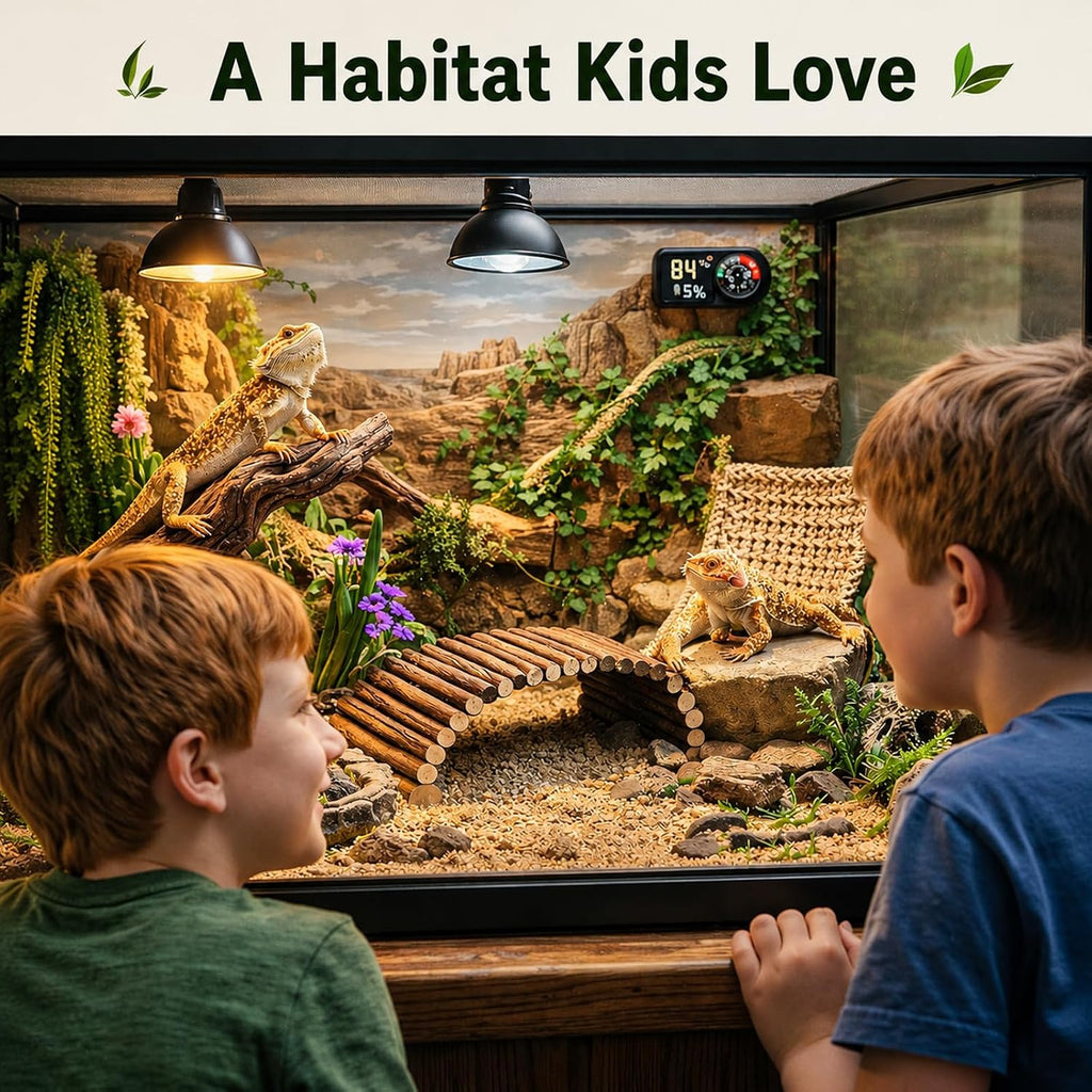 Runania reptile enclosure decor kit arrangement