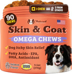 Natural Dog Company Skin And Coat Supplement front view premium omega three chews