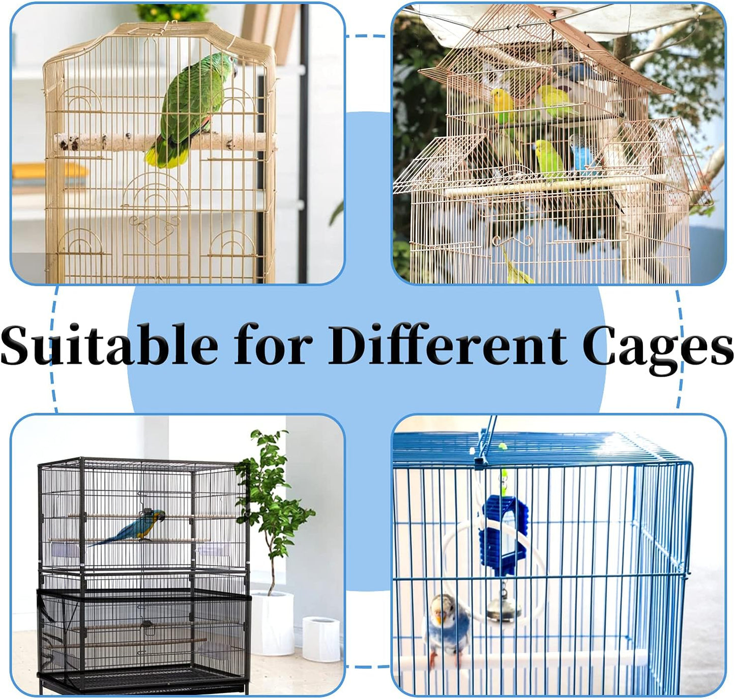 Daoeny large size seed catcher dimensions showing 118 inch circumference and 15.75 inch width.