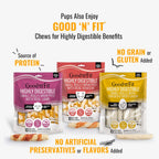 Good 'n' Fun Triple Flavor Stuffed Rolls with Peanut Butter Flavor, 8 Ounce, Treat Your Dog to Long-Lasting Rawhide Chews - Image 9