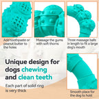 Side profile of durable puppy teething ring toy