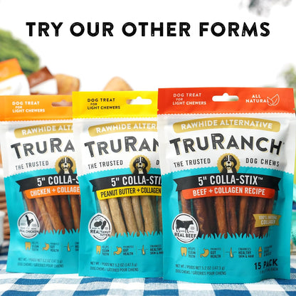 Truranch natural smoked flavor pork skin chew roll dimensions