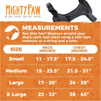 Mighty Paw vehicle safety gear side profile with reflective stitching