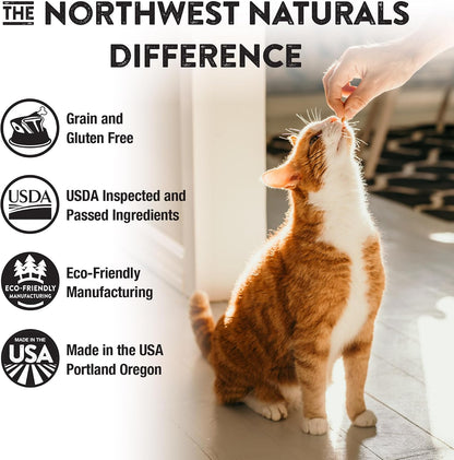 Authentic USA imported freeze dried raw food for kittens and adult cats.