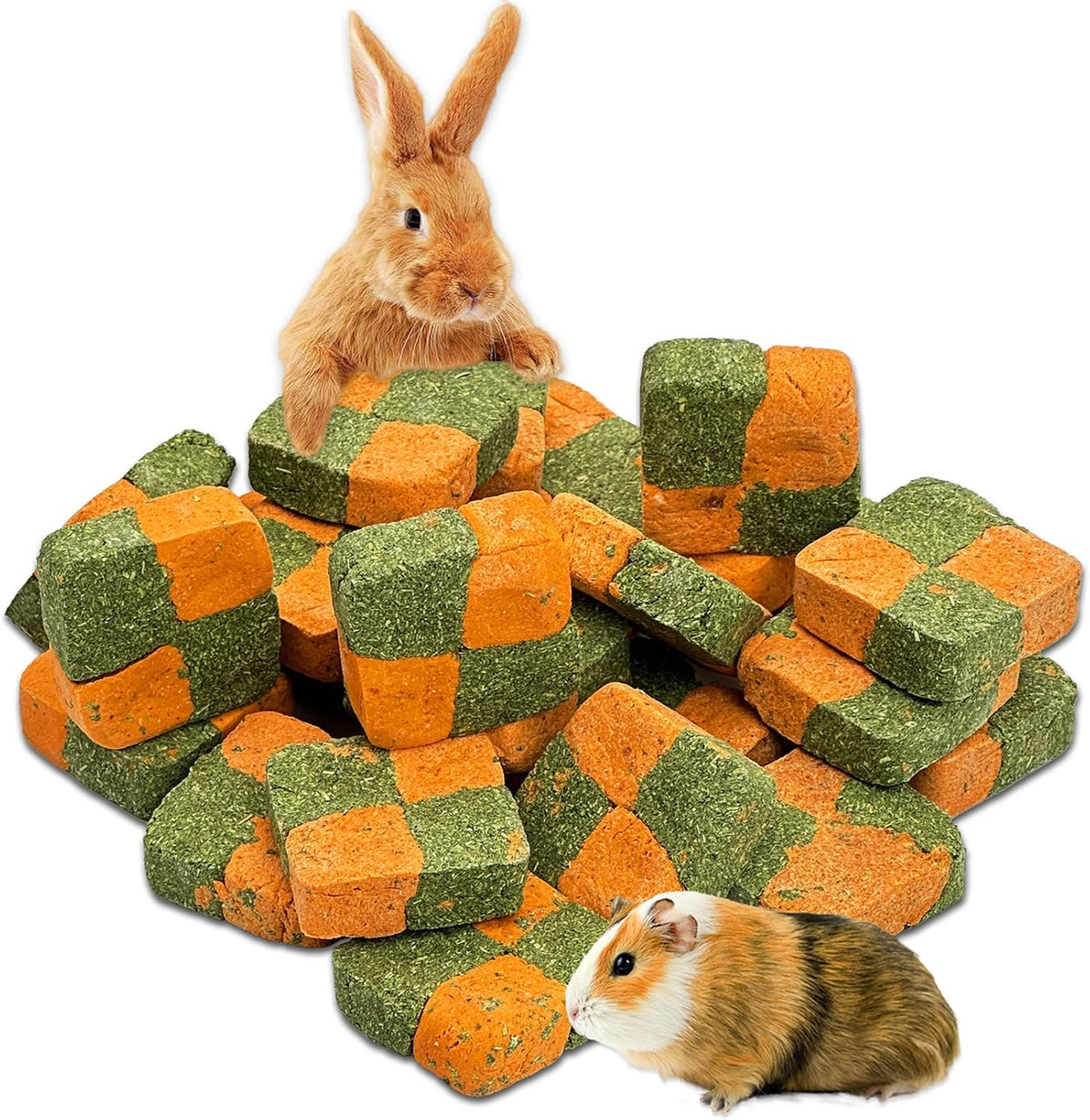 Fhiny 12 PCS Rabbit Timothy Hay Chips Toys, Natural Bunny Molar Treats with Herbal Flowers Rabbit Chew Toys for Teeth Small Animal Snacks for Rats Chinchillas Guinea Pigs Hamsters - Image 14
