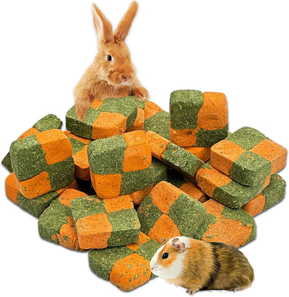 Fhiny 12 PCS Rabbit Timothy Hay Chips Toys, Natural Bunny Molar Treats with Herbal Flowers Rabbit Chew Toys for Teeth Small Animal Snacks for Rats Chinchillas Guinea Pigs Hamsters - Image 14