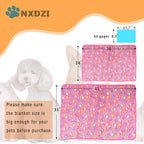 NXDZI fuzzy dog blanket placed neatly inside a metal kennel crate