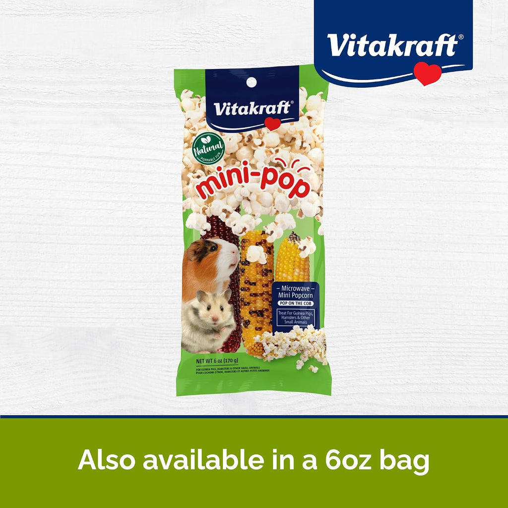 Back label showing ingredients of Vitakraft mini pops