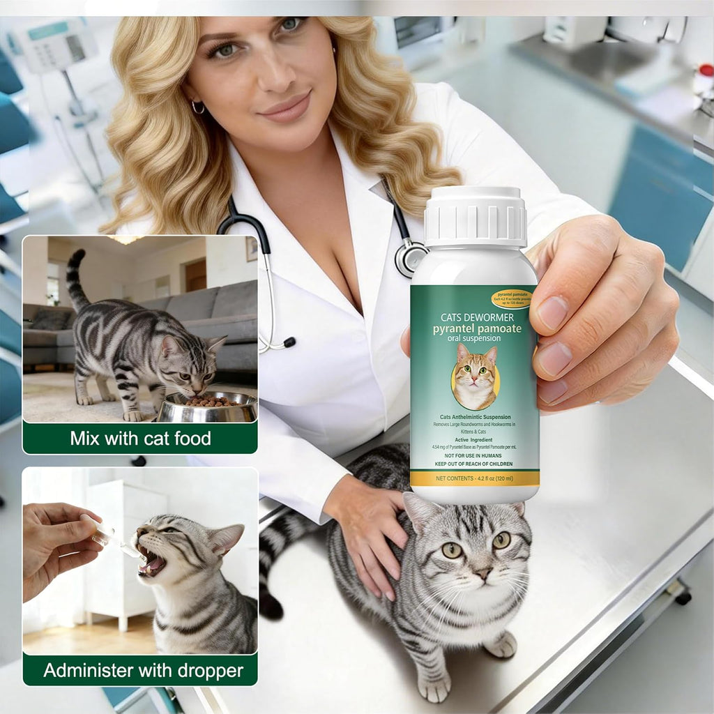 Side view of Luxekem broad spectrum liquid cat medicine for parasite control