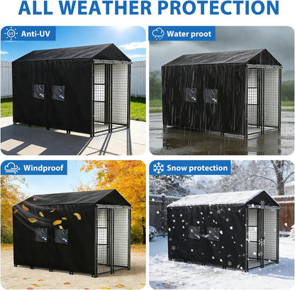 Premium imported pet cage accessory showcasing the clear PVC window panel.