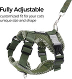Adjustable quick release buckles on Pangdi escape proof cat vest