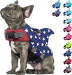Dog Life Jacket Shark Life Vest for Dogs, Adjustable Swmming Vest with High Buoyancy, Safety Lifesaver with Rescue Handle for French Bulldog Small Medium Breeds, Blue S - Image 12