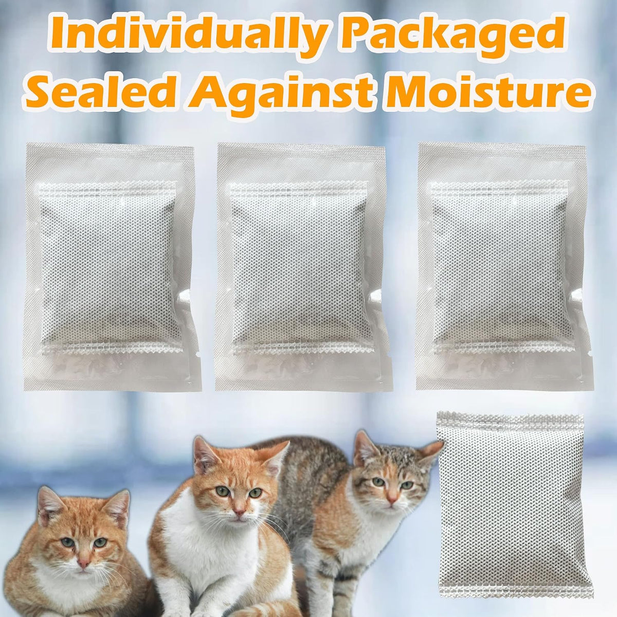 Installing charcoal filter refill into the cat litter box lid