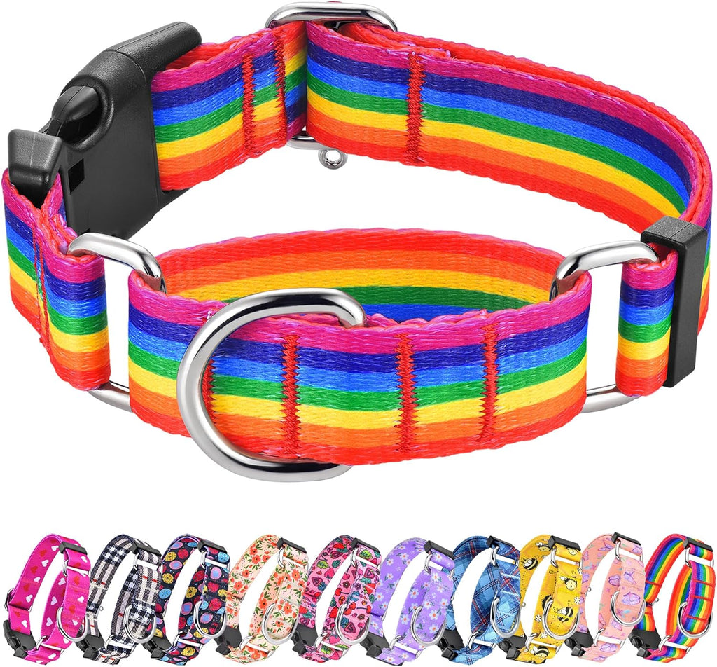 Hikiko floral print martingale collar laid flat showing total length