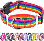Hikiko floral print martingale collar laid flat showing total length