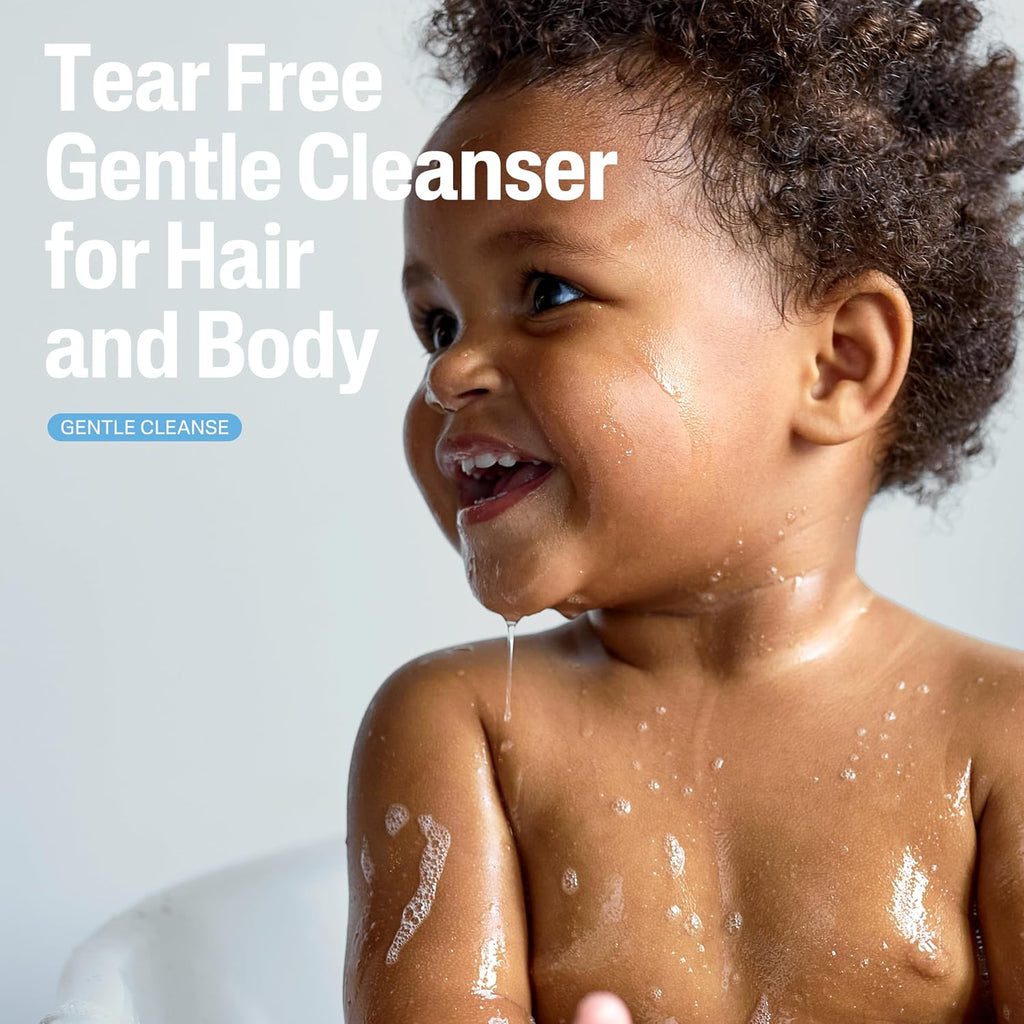 Cetaphil 2-in-1 baby wash pump dispenser close up