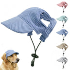 Detailed texture of corduroy fabric on pink pet visor