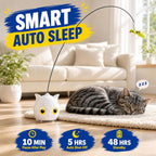 CATPICK motion activated feather toy packaging box with all included accessories