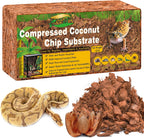 ZeeDix 10LBS Coconut Husk Chip Substrate for Reptiles, 72QT Compressed Organic Coco Coir Chips for Snake Habitat, Reptile Bedding for Ball Python, Tortoises, Geckos, Lizards Terrarium Tanks - Image 10
