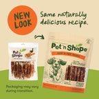Pet 'n Shape high protein low fat dog treats premium duck flavor.