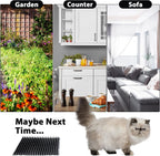 Indoor cat deterrent mat on furniture