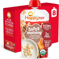Happy Family Organics Apple Cinnamon Yogurt pouch front view featuring brand logo and flavor graphics.