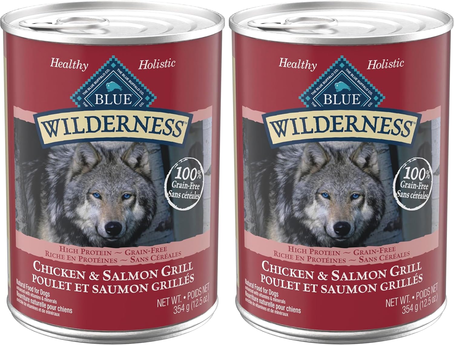 Blue Buffalo Wilderness Beef & Chicken Grill Adult Wet Dog Food, High-Protein & Grain-Free, 32g Protein, Natural, Enhanced with Vitamins, Minerals & Other Nutrients, 12.5-oz. Each (12 Cans) - Image 11
