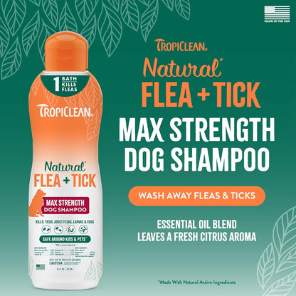 Natural essential oil pest prevention dog shampoo ingredients view