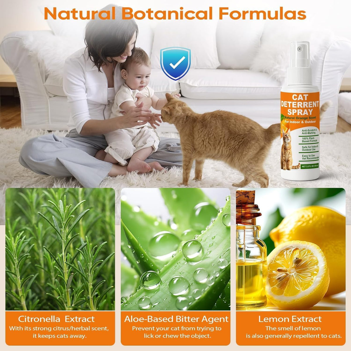 Non-toxic furniture protector spray for indoor use
