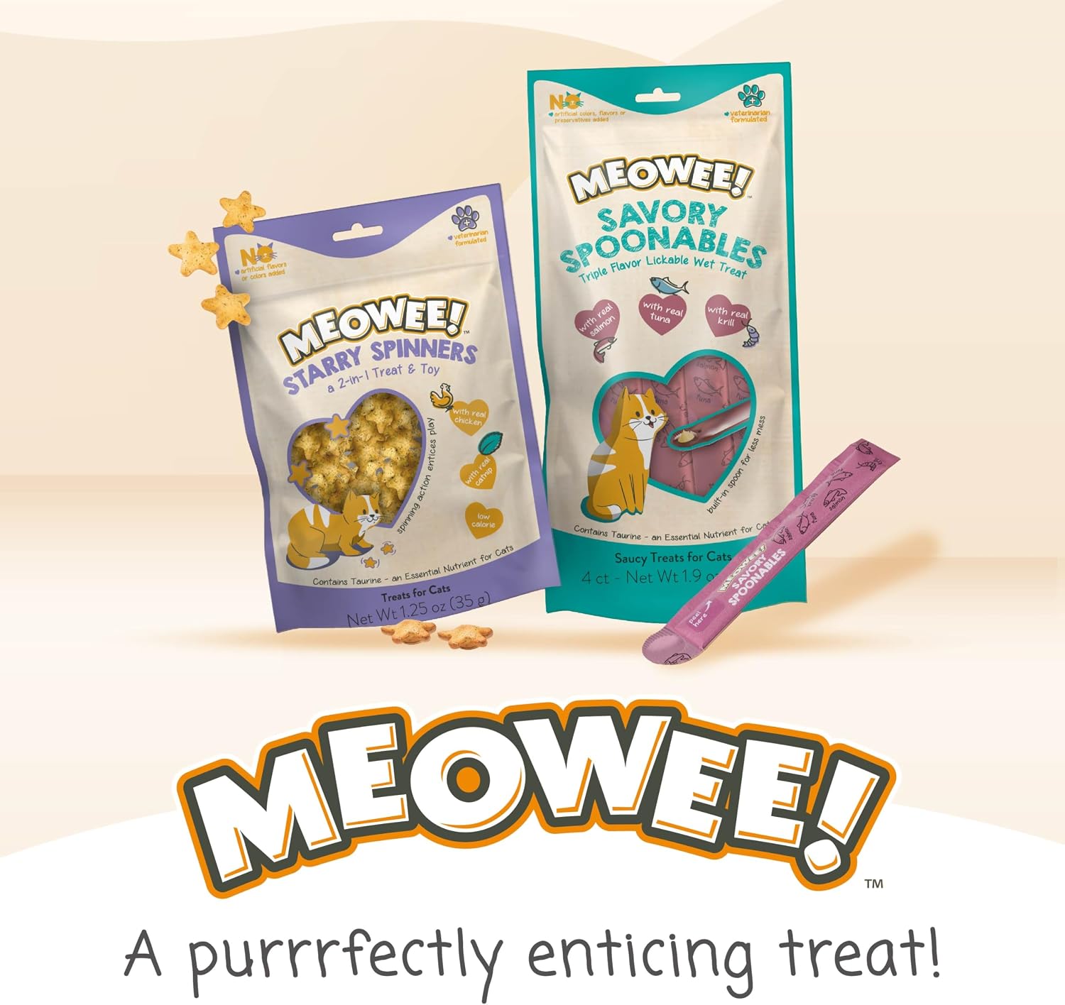 MEOWEE! Savory Spoonables Variety Pack, 12 Count Tube, Triple Flavor Squeezable Lickable Wet Treats for Cats with Built-in Spoon for Less Mess - Image 11