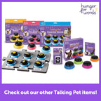 Hunger for Words Talking Pet Doorbell small dog pressing the training chime with its paw