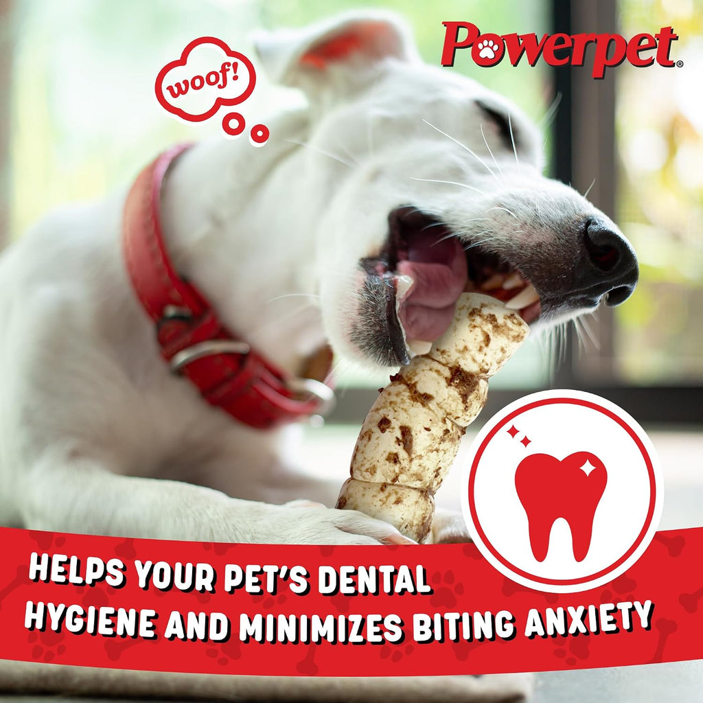 Powerpet highly digestible high protein dog treat packaging