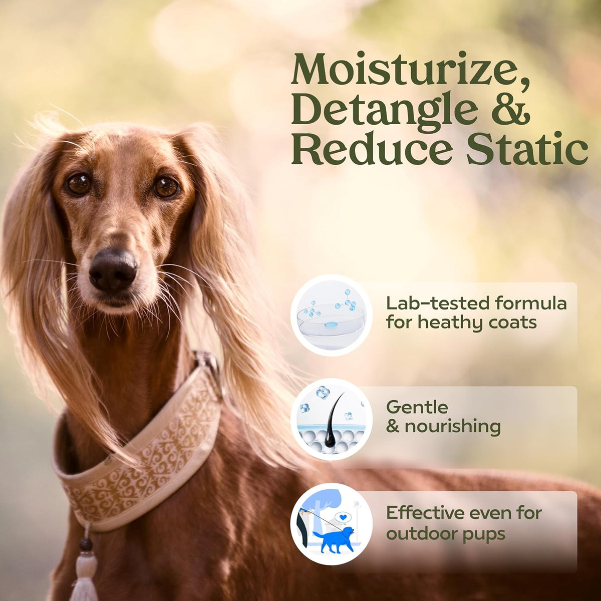 Paw Fume dog perfume bottle showing ingredients and hypoallergenic label details