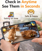 Night vision camera footage example from the UTCG smart dog feeder showing remote pet monitoring.