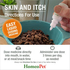 Natural homeopathic itch relief drops for dogs and cats