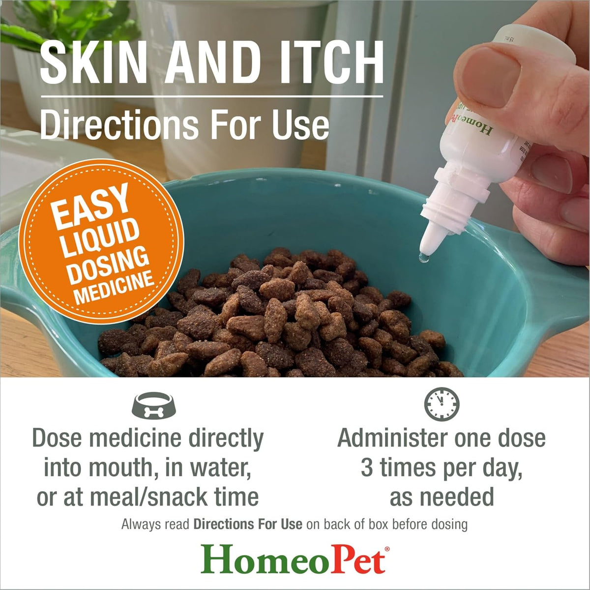 Natural homeopathic itch relief drops for dogs and cats