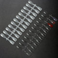 C12rtive 480 pieces almond nail color display tips clear acrylic set