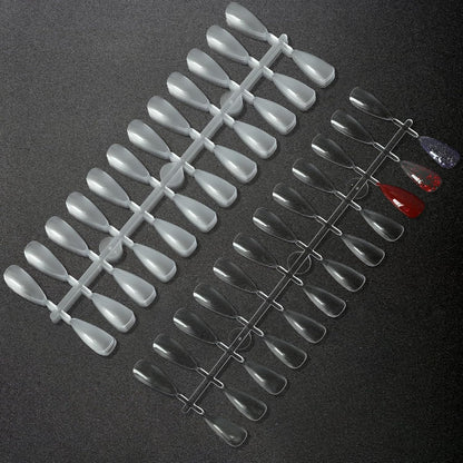 C12rtive 480 pieces almond nail color display tips clear acrylic set