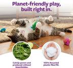 SmartyKat Skitter Critters cat toy value pack spread out to show all fifteen individual mice.